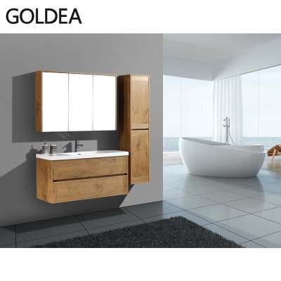 Modern basin vanity combo MDF wall bathroom washbasin cabinet